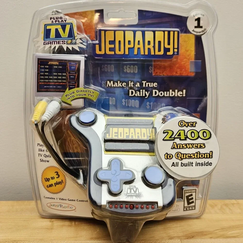 Jakks Pacific Jeopardy Plug & Play TV Games Edition 1 Over 2400 Answers